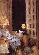 Edouard Vuillard The night opens the window oil on canvas